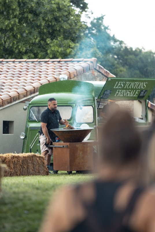 Soirée Générali au domaine de Thégra à Balma : brasero, pièces apéritives et mignardises gourmandes avec Les Tontons Fringale